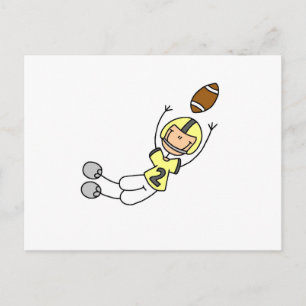 Gelb Figur Fußball Postkarte