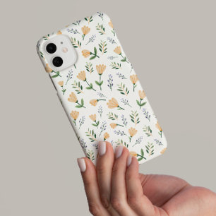 Gelb Floral Skandinavisch iPhone 16 Pro Hülle