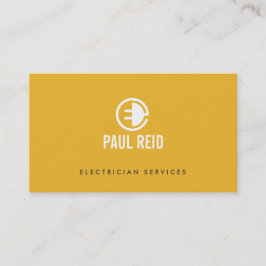 Gelb für das moderne elektrische Logo Visitenkarte