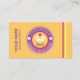 Gelb für den Pickleball-Coach Visitenkarte