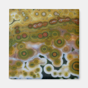Gelb gefärbter Ozean-Jasper Magnet