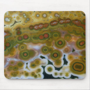 Gelb gefärbter Ozean-Jasper Mousepad