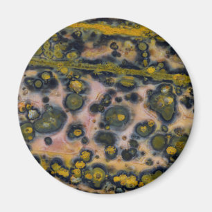 Gelb gefleckter Ozean-Jasper Magnet