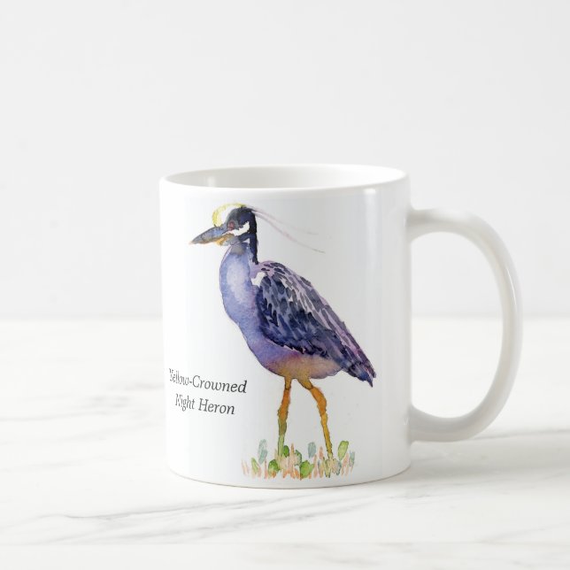 Gelb-Gekrönte Nachtreiher-Tasse Kaffeetasse (Rechts)
