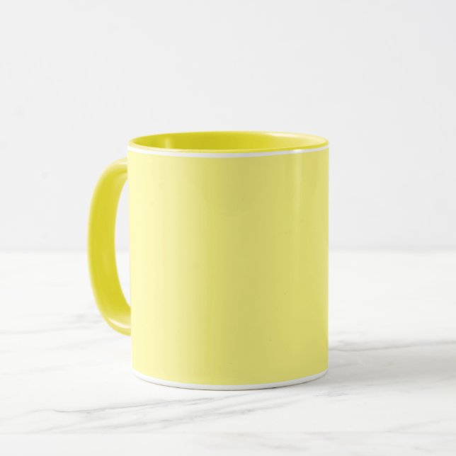 Gelb-gelb, einfarbig, tasse (Vorderseite Links)