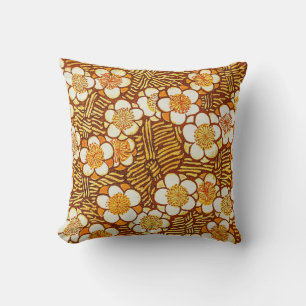 Gelb Gelbe Blume Vintage Stilkissen Kissen