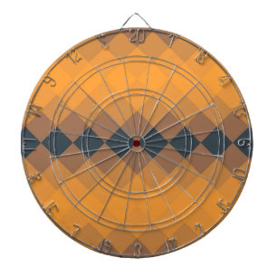 Gelb, geometrisch, lebhaft, abstrakt, trendig dartscheibe