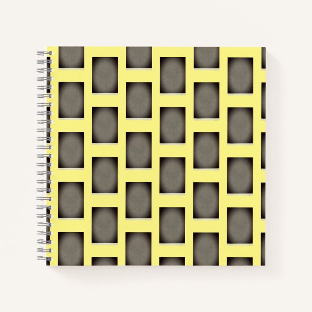 Gelb geometrisch notizbuch (Vorderseite)