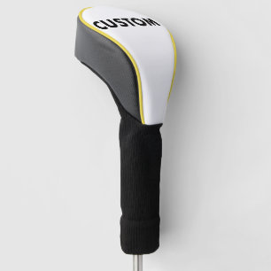 GELB gestreifte individuelle Golf Driver Kopfbedec Headcover