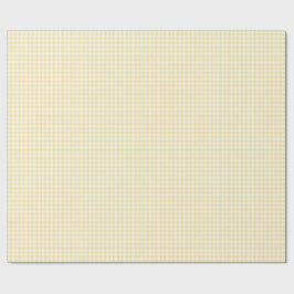 Gelb Gingham Geschenkpapier