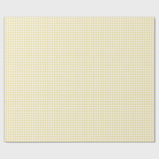 Gelb Gingham Geschenkpapier