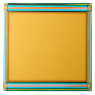 Gelb-Gold-Farbe, Kaleidoskop-Rahmen, Fliese