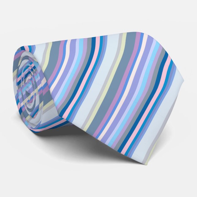 Gelb/grau/beige/rosa/Lila/blau Krawatte (Gerollt)