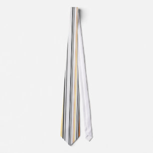 Gelb, grau, orange, Creme Retro Streifen Krawatte