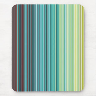 Gelb, grün, Blau und Brown-Streifen mousepad