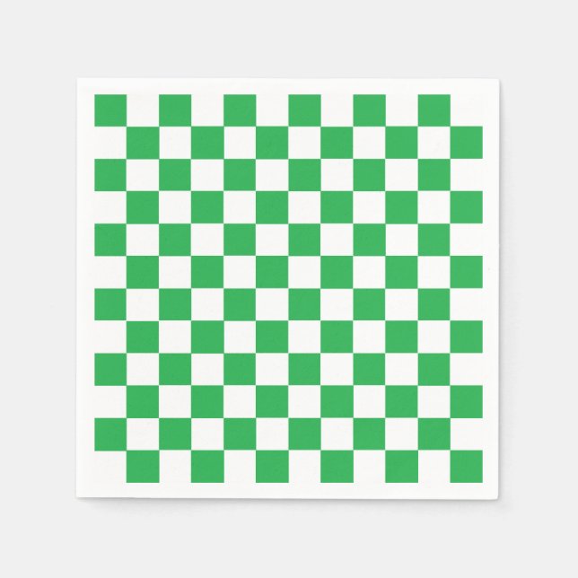 Gelb grün und weiß serviette (Vorderseite)