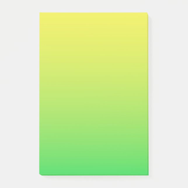 Gelb-Grüne Farbe Post-it Klebezettel (Vorderseite)