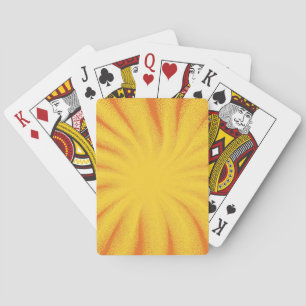 Gelb Hintergrund Sonnenstrahl – Retro Vintage Text Spielkarten