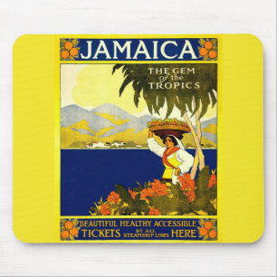 Gelb Jamaika Poster Mousepad
