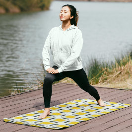 Gelb kardiert yogamatte