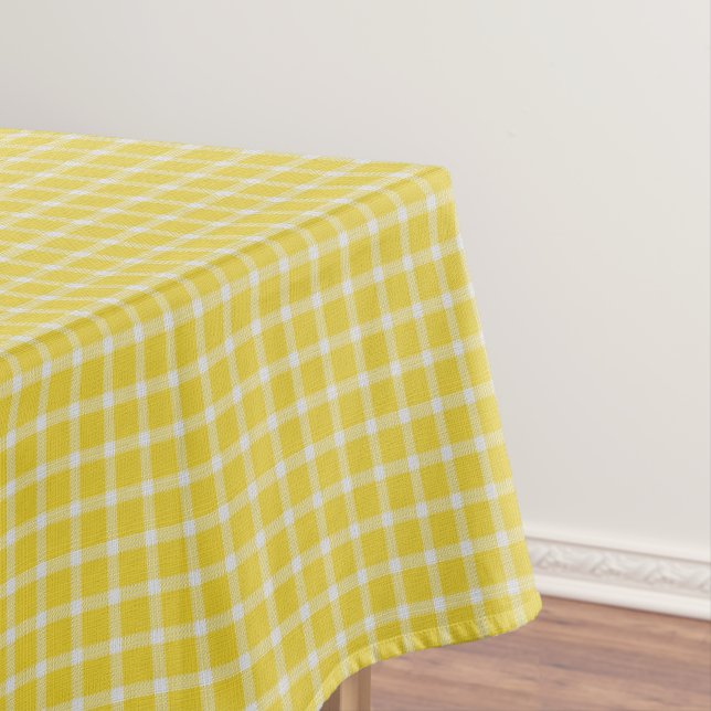 Gelb Kariert Tischdecke (Beispiel)