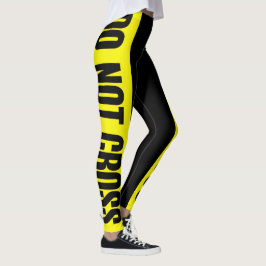 Gelb keine Bandgefährdungsgebiete mit grenzübersch Leggings