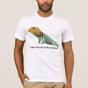 Gelb-Köpfige ergatterte Eidechse T-Shirt