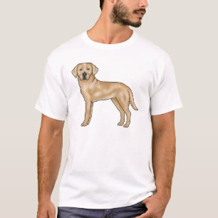 Gelb Labrador Retriever Cartoon Lab Hund Kunst T-Shirt