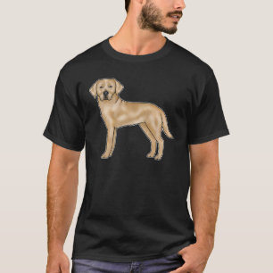 Gelb Labrador Retriever Hund Cartoon Lab Hund T-Shirt