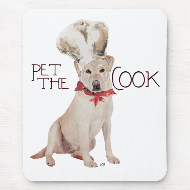 Gelb Labrador Retriever Koch Mousepad (Vorne)
