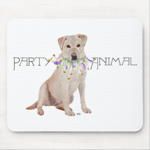 Gelb Labrador Retriever Party Mousepad