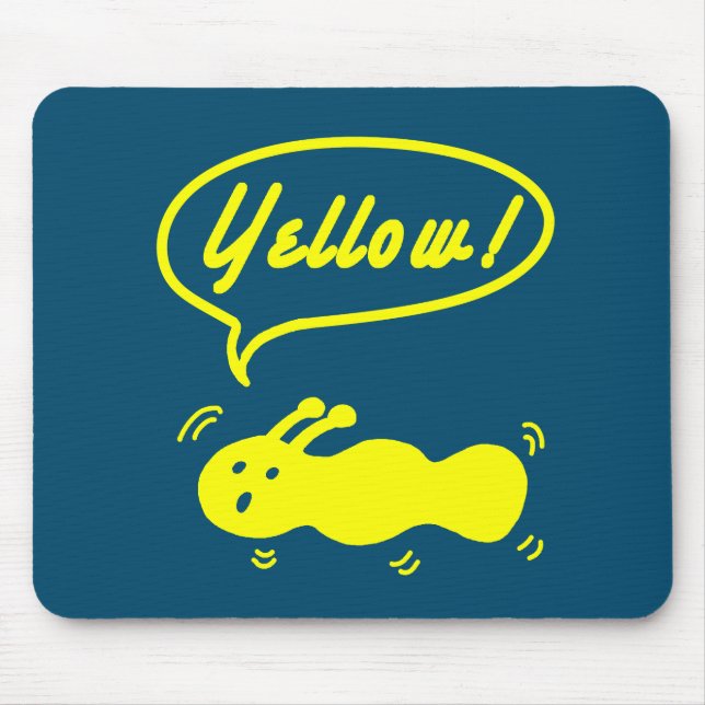 Gelb! Maus Pad Mousepad (Vorne)
