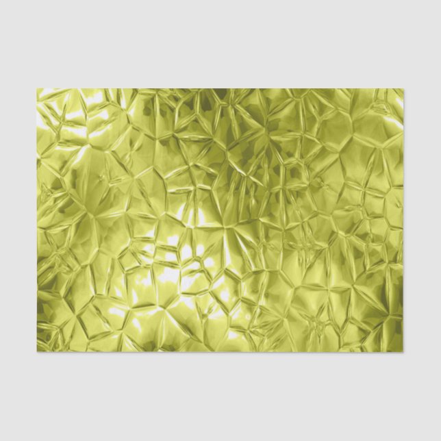 gelb, metallisch, goldgelb, modern, trendig, elega seidenpapier (Vorderseite)