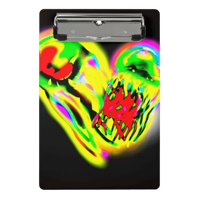 Gelb Mini Klemmbrett (Vorderseite)