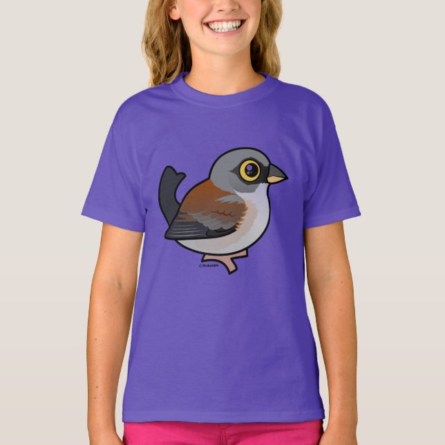 Gelb-mit Augen Junco T-Shirt (Vorderseite)
