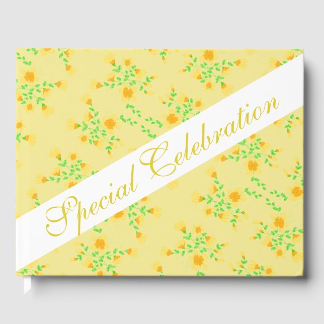 gelb mit blorfarben gästebuch (Vorderseite)