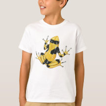 Gelb-mit einem Band versehener Gift-Pfeil-Frosch-T