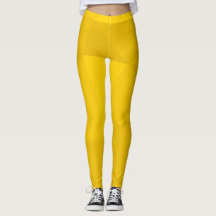 Gelb, modern, cool, trendy, urbane geometrische Ku Leggings