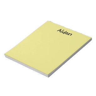 Gelb Notizblock personalisiert