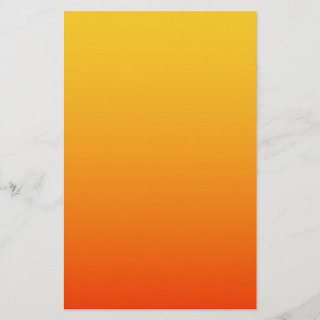 Gelb Orange Farbe Briefpapier (Vorderseite)