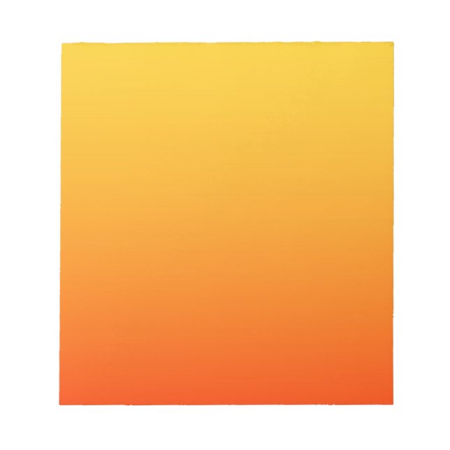 Gelb Orange Farbe Notizblock (Vorderseite)