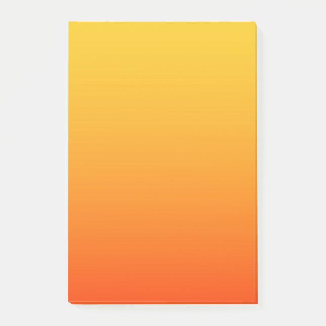 Gelb Orange Farbe Post-it Klebezettel (Vorderseite)