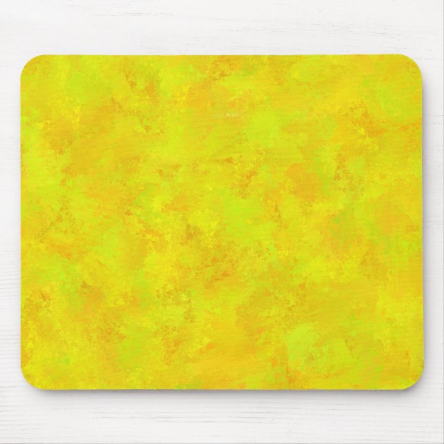 Gelb Orange Grün Abstraktes Muster Mousepad (Vorne)