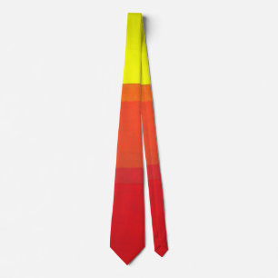 Gelb Orange Moderne abstrakte Kunst Krawatte