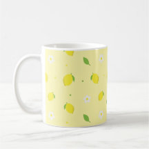 Gelb-orange nahtloses Muster mit weißen Blumen