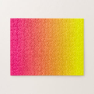 Gelb Orange Pink Ombre