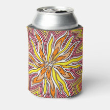 Gelb-orange-trippy-Sun-Design kann kühler sein