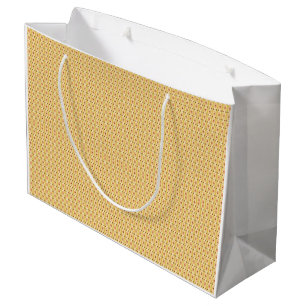 Gelb, orange und braune Blätter aus Packpapier Große Geschenktüte