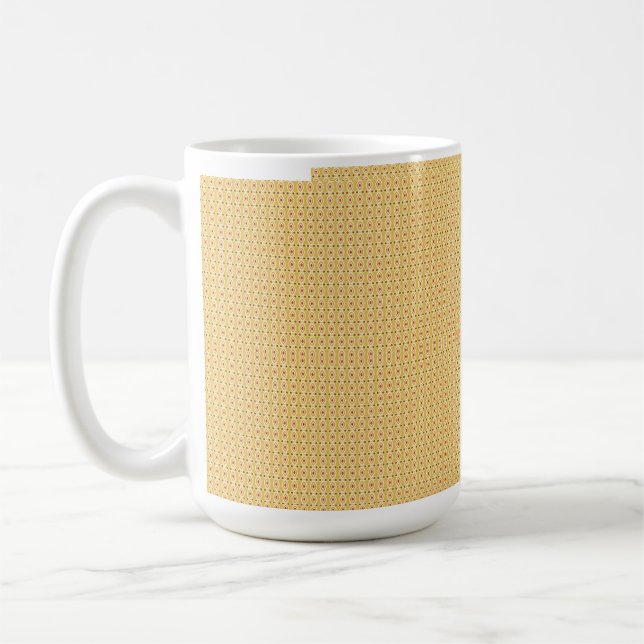 Gelb, orange und braune Blätter aus Packpapier Kaffeetasse (Links)