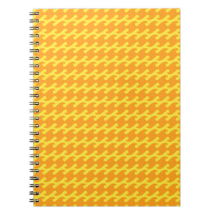 Gelb-orange Wellenmuster Notizblock